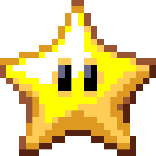 Spinning star from mario